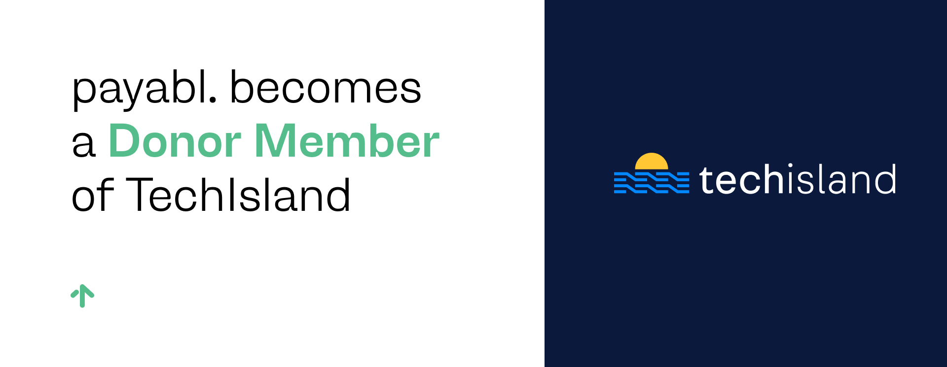 payabl. becomes a Donor Member of TechIsland