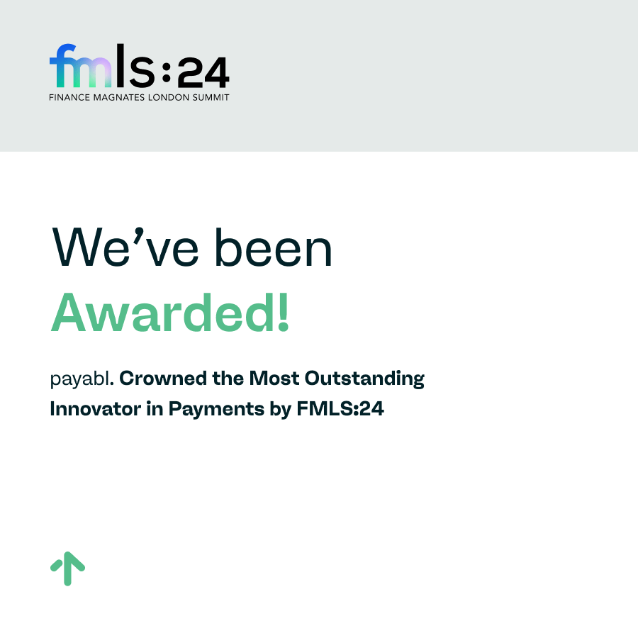 payabl. Crowned Most Outstanding Innovator in Payments at FMLS:24 Awards