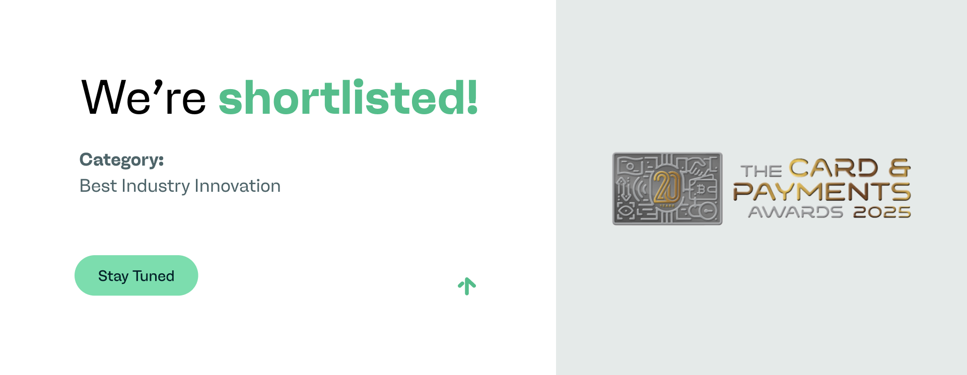 payabl. shortlisted for Best Industry Innovation at the Card & Payments Awards 2025 