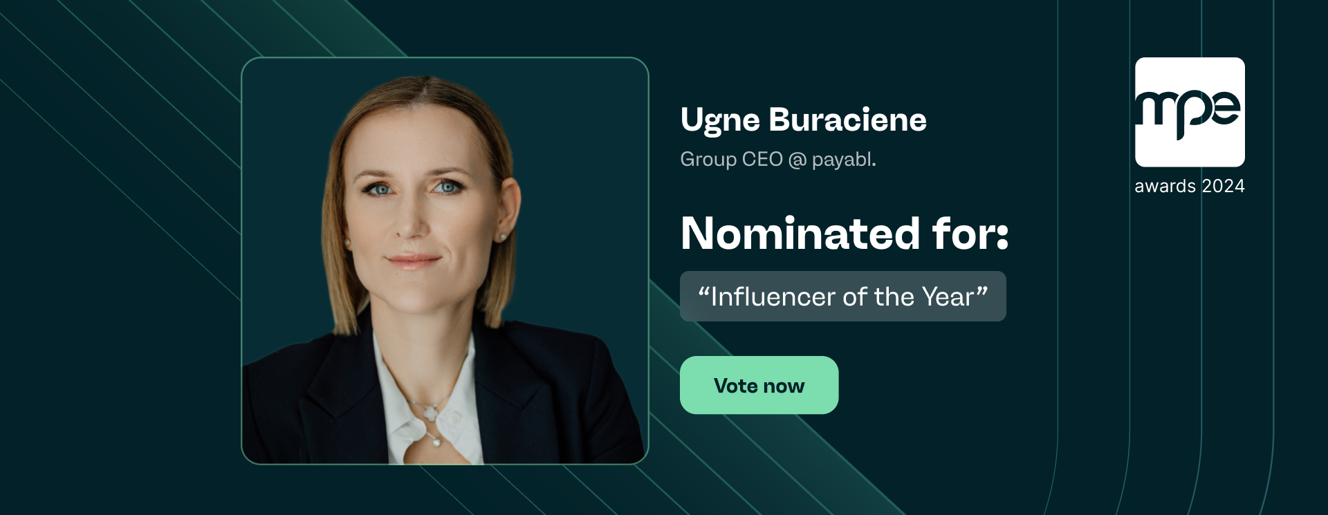 Ugne Buraciene Up for Influencer of the Year at MPE Awards 2024